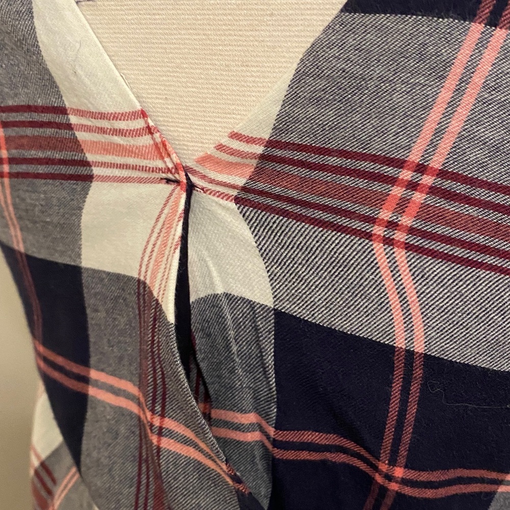 Isabella Sinclair Dickens Blue Red Plaid SZ S Modern Cowgirl Western Chic Dress - Picture 9 of 14